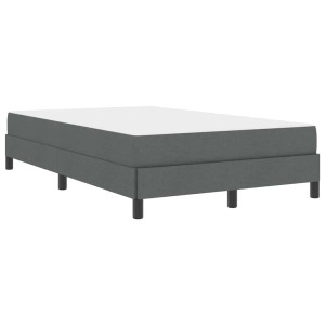 Cama tipo Box Spring Otro Gris oscuro 120 x 200 cm tela H