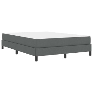 Cama tipo Box Spring Otro Gris oscuro 140 x 190 cm tela H