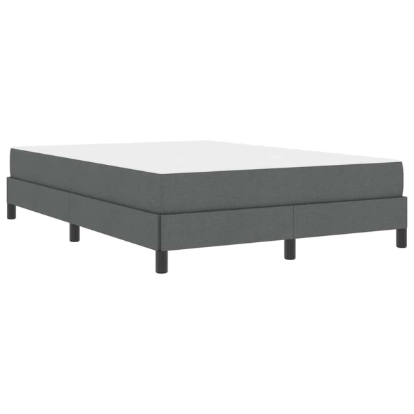 Cama tipo Box Spring Otro Gris oscuro 140 x 190 cm tela M 2