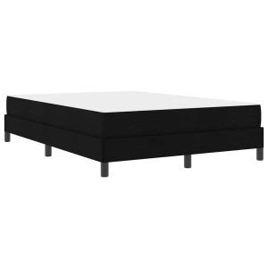 Cama tipo Box Spring Otro Negro 140 x 190 cm tela H