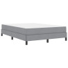 Cama tipo Box Spring Otro Gris claro 140 x 200 cm tela 2