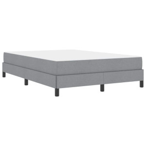 Cama Box Outros Cinzento-claro 160 x 200 cm tecido H
