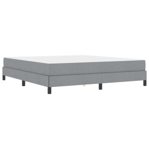 Cama tipo Box Spring Otro Gris claro 180 x 200 cm tela H