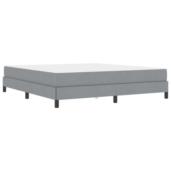 Cama tipo Box Spring Otro Gris claro 180 x 200 cm tela M 2