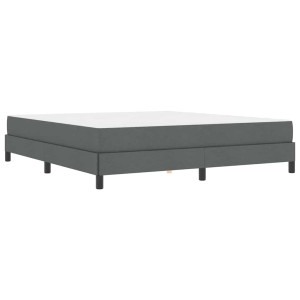 Cama Box Outros Cinzento escuro 180 x 200 cm tecido H