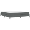Cama tipo Box Spring Otro Gris oscuro 180 x 200 cm tela 2