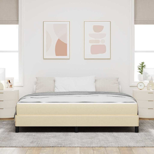 Cama Box Outros Creme 180 x 200 cm tecido M 5