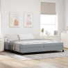 Cama Box Outros Cinzento-claro 200 x 200 cm tecido 1