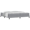 Cama tipo Box Spring Otro Gris claro 200 x 200 cm tela 3