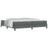 Cama tipo Box Spring Otro Gris oscuro 200 x 200 cm tela 3