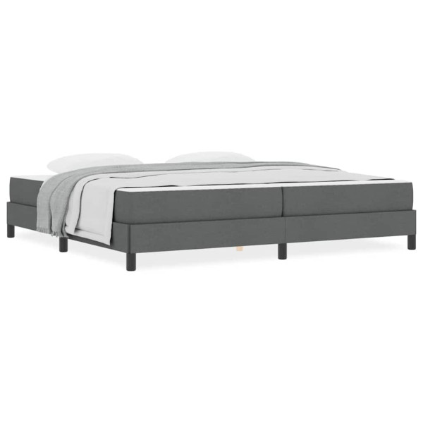 Cama tipo Box Spring Otro Gris oscuro 200 x 200 cm tela M 4