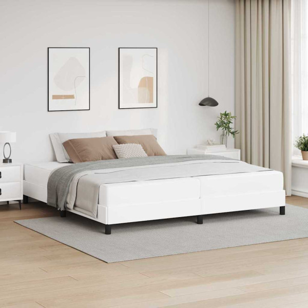 Cama Otro Blanco puro 200 x 200 cm Cuero sintético D