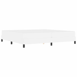 Cama Otro Blanco puro 200 x 200 cm Cuero sintético H