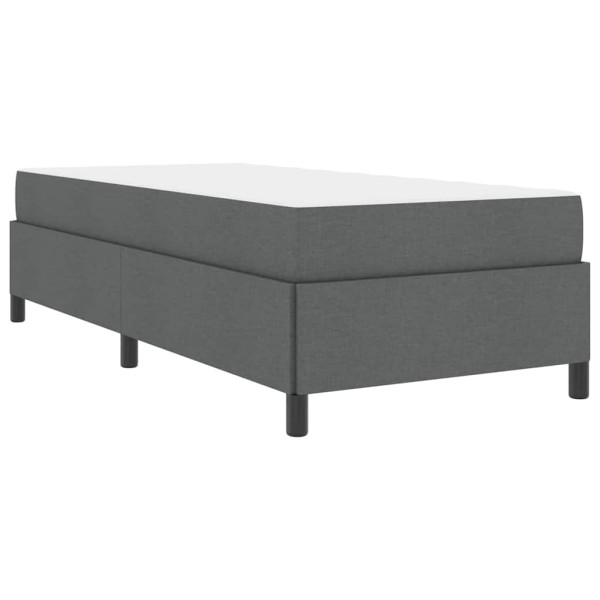 Cama tipo Box Spring Gris oscuro. Negro 80 x 200 cm M 2