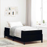 Cama tipo Box Spring Negro 80 x 200 cm 1
