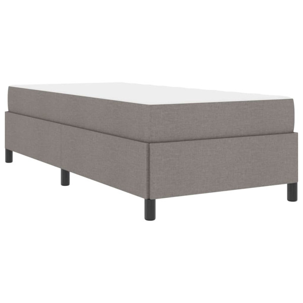 Cama Box Taupe. Preto 80 x 200 cm Tecido. Madeira de Engenharia M 2