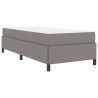 Cama Box Taupe. Preto 90 x 190 cm Tecido. Madeira de Engenharia 2