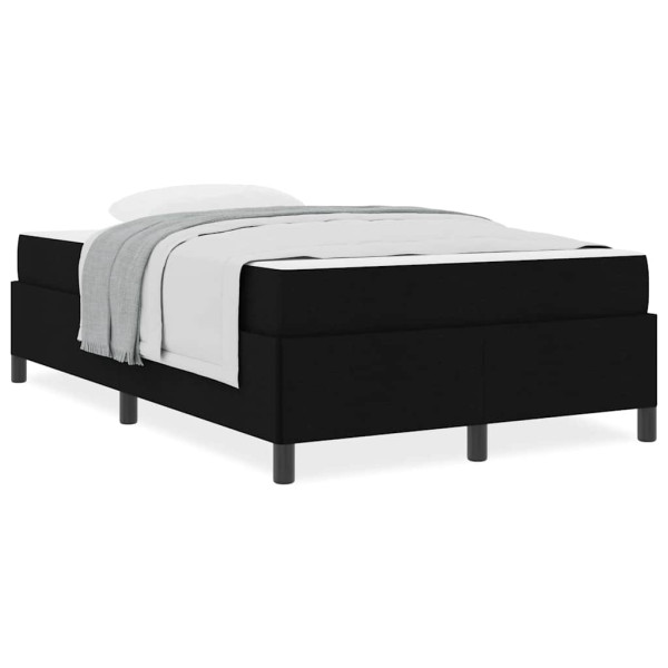 Cama Box Preto 120 x 190 cm Tecido. Madeira de Engenharia M 4