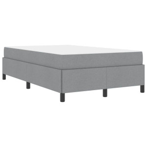 Cama tipo Box Spring Gris claro. Negro 120 x 200 cm H