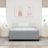 Cama tipo Box Spring Gris claro. Negro 160 x 200 cm 5