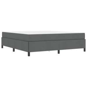 Cama Box Cinza escuro. Preto 180 x 200 cm H