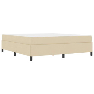 Cama Box Creme. Preto 180 x 200 cm H