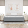Cama tipo Box Spring Gris claro. Negro 200 x 200 cm 5