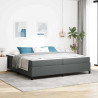 Cama tipo Box Spring Gris oscuro. Negro 200 x 200 cm 1