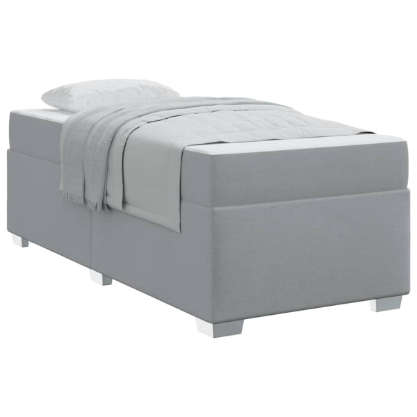 Estructura de cama Otro Gris claro 90 x 190 cm tela M 3