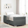 Estructura de cama Otro Gris oscuro 90 x 190 cm tela 1