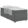 Estructura de cama Otro Gris oscuro 90 x 190 cm tela 4
