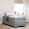 Estrutura da Cama Outros Cinzento-claro 90 x 200 cm tecido 1