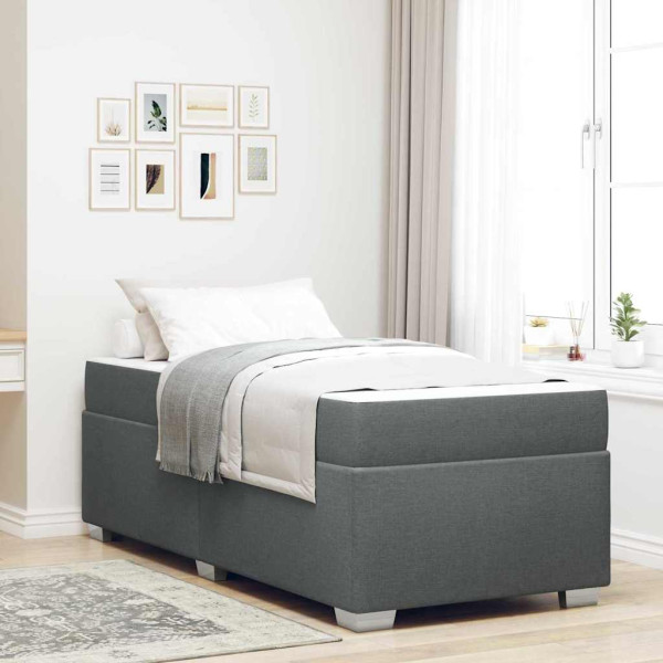 Estructura de cama Otro Gris oscuro 90 x 200 cm tela D