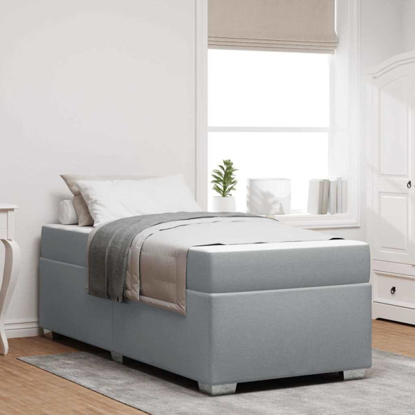 Estructura de cama Otro Gris claro 100 x 200 cm tela D