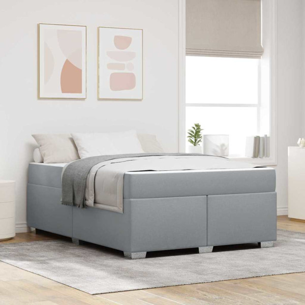Estructura de cama Otro Gris claro 160 x 200 cm tela D