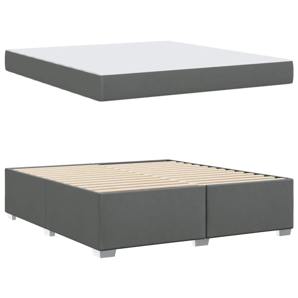 Estrutura da Cama Outros Cinzento escuro 180 x 200 cm tecido M 5