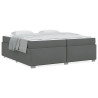 Estrutura da Cama Outros Cinzento escuro 200 x 200 cm tecido 4