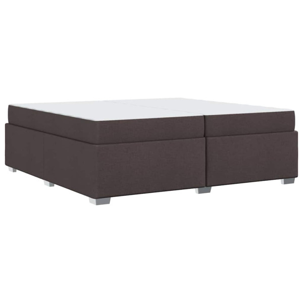 Estructura de cama Otro Marrón oscuro 200 x 200 cm tela M 2