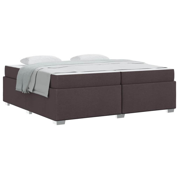 Estructura de cama Otro Marrón oscuro 200 x 200 cm tela M 3