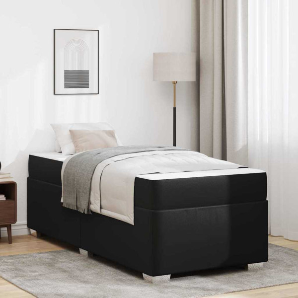 Estructura de cama Otro Negro 90 x 190 cm Cuero sintético D