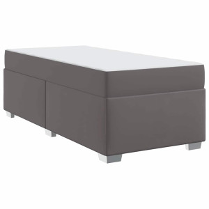 Estructura de cama Otro Gris 90 x 190 cm Cuero sintético H