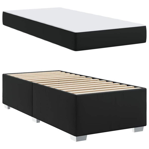 Estructura de cama Otro Negro 100 x 200 cm Cuero sintético M 5