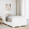 Estructura de cama Otro Blanco 120 x 190 cm Cuero sintético 1