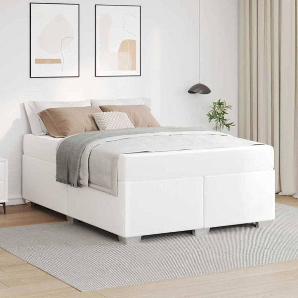 Estructura de cama Otro Blanco 140 x 200 cm Cuero sintético D