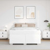 Estrutura da Cama Outros Branco 140 x 200 cm Couro sintético 5