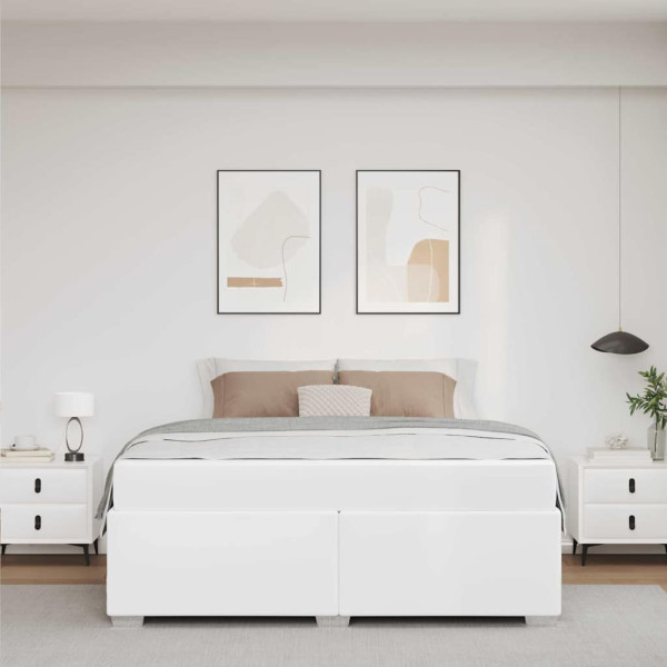 Estrutura da Cama Outros Branco 180 x 200 cm Couro sintético M 5