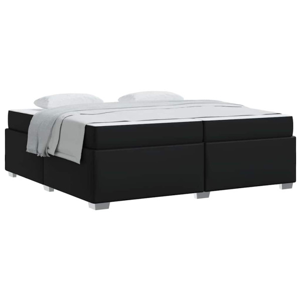 Estructura de cama Otro Negro 200 x 200 cm Cuero sintético M 3