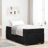 Estructura de cama con colchón Negro 80 x 200 cm Terciopelo 1