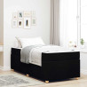Estructura de cama con colchón Otro Negro 90 x 190 cm tela 1