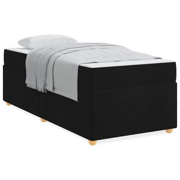 Estrutura de cama com colchão Outros Preto 90 x 200 cm tecido M 4